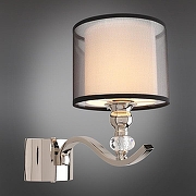 Бра Aployt Floret APL.703.11.01 цвет плафона/подвески Белый, Черный, цвет арматуры Прозрачный, Хром-1