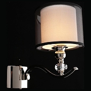 Бра Aployt Floret APL.703.11.01 цвет плафона/подвески Белый, Черный, цвет арматуры Прозрачный, Хром-2