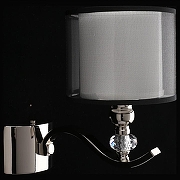 Бра Aployt Floret APL.703.11.01 цвет плафона/подвески Белый, Черный, цвет арматуры Прозрачный, Хром-5