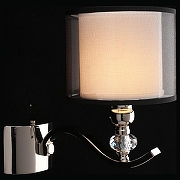 Бра Aployt Floret APL.703.11.01 цвет плафона/подвески Белый, Черный, цвет арматуры Прозрачный, Хром-6