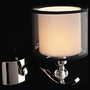 Бра Aployt Floret APL.703.11.01 цвет плафона/подвески Белый, Черный, цвет арматуры Прозрачный, Хром-8