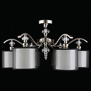 Люстра на штанге Aployt Floret APL.703.17.06 цвет плафона/подвески Белый, Черный, цвет арматуры Прозрачный, Хром-4