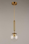 Подвесной светильник Aployt Lora APL.728.06.01 цвет плафона/подвески Прозрачный, цвет арматуры Латунь-6