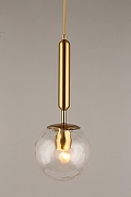 Подвесной светильник Aployt Lora APL.728.06.01 цвет плафона/подвески Прозрачный, цвет арматуры Латунь-9