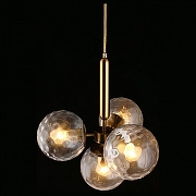 Люстра Aployt Lora APL.728.06.04 цвет плафона/подвески Прозрачный, цвет арматуры Латунь-1