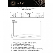 Подвесной светильник Aployt Manon APL.783.03.45 цвет плафона/подвески Белый, цвет арматуры Белый-3