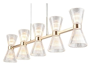 Подвесной светильник Aployt El1nor APL.801.03.10 цвет плафона/подвески Прозрачный, цвет арматуры Золото