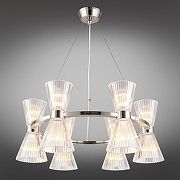 Люстра Aployt El1nor APL.801.13.12 цвет плафона/подвески Прозрачный, цвет арматуры Хром-2