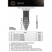Люстра Aployt Francesca APL.859.06.90 цвет плафона/подвески Белый, цвет арматуры Хром-16