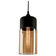 Подвесной светильник TopDecor Bergamo Bergamo S1 12 20 цвет плафона/подвески Тонированный, цвет арматуры Черный
