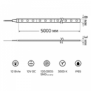 Комплект светодиодной ленты Gauss Basic BT070 IP 65-8