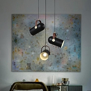 Подвесной светильник Imperiumloft BULLET BULLET-T01 цвет плафона/подвески Черный, цвет арматуры Черный-7