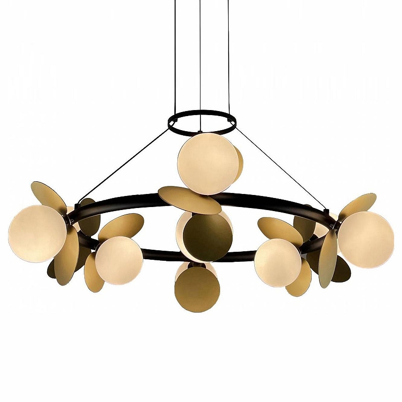 Люстра iLedex Savage C4641-9 MBK+SGD 