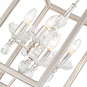 Люстра Lucia Tucci Inessa INESSA 3850.8 silver цвет плафона/подвески Серебро, цвет арматуры Прозрачный, Серебро-2
