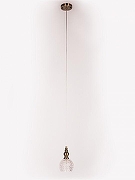 Подвесной светильник Manne Frieda CL.6444-1BR цвет плафона/подвески Прозрачный, цвет арматуры Бронза-1