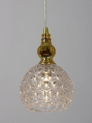 Подвесной светильник Manne Frieda CL.6444-1GO цвет плафона/подвески Прозрачный, цвет арматуры Золото-1