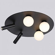 Люстра iLedex Telescope D4774-40 SBK цвет плафона/подвески Белый, Черный, цвет арматуры Черный