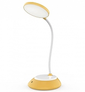 Настольная лампа офисная Ambrella Light DE DE602 цвет плафона/подвески Желтый, цвет арматуры Белый, Желтый-1