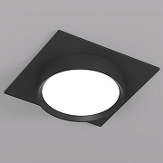 Встраиваемый светильник Denkirs FLAT DK2091-BK цвет плафона/подвески Черный, цвет арматуры Черный-1