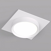 Встраиваемый светильник Denkirs FLAT DK2091-WH цвет плафона/подвески Белый, цвет арматуры Белый-1