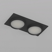 Встраиваемый светильник Denkirs FLAT DK2092-BK цвет плафона/подвески Белый, цвет арматуры Черный-2