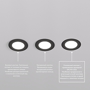 Встраиваемый светильник Denkirs PORT DK3101-BK цвет плафона/подвески Белый, цвет арматуры Черный-4