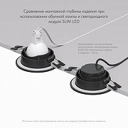 Встраиваемый светильник Denkirs PORT DK3101-BK цвет плафона/подвески Белый, цвет арматуры Черный-6