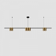 Подвесной светильник Denkirs Orb1t DK4063-BK+SG цвет плафона/подвески Золото, цвет арматуры Золото-1