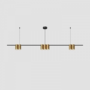 Подвесной светильник Denkirs Orb1t DK4063-BK+SG цвет плафона/подвески Золото, цвет арматуры Золото-2
