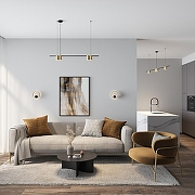 Подвесной светильник Denkirs Orb1t DK4063-BK+SG цвет плафона/подвески Золото, цвет арматуры Золото-3