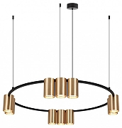 Люстра Denkirs Orb1t DK4065-BK+SG цвет плафона/подвески Золото, цвет арматуры Золото