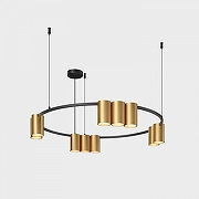 Люстра Denkirs Orb1t DK4065-BK+SG цвет плафона/подвески Золото, цвет арматуры Золото-1
