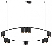 Люстра Denkirs Orb1t DK4067-BK цвет плафона/подвески Черный, цвет арматуры Черный