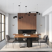 Люстра Denkirs Orb1t DK4067-BK цвет плафона/подвески Черный, цвет арматуры Черный-3