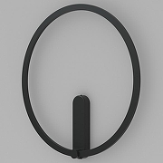 Накладной светильник Denkirs ROUND DK5035-BK цвет плафона/подвески Черный, цвет арматуры Черный