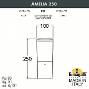 Ландшафтный светильник Fumagalli Amelia DR2.573.000.WYF1R цвет плафона/подвески Опал, цвет арматуры Белый-3