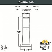Ландшафтный светильник Fumagalli Amelia DR2.574.000.LYF1R цвет плафона/подвески Опал, цвет арматуры Серый-3