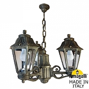 Подвесной светильник Fumagalli Anna E22.120.S30.BXF1R цвет плафона/подвески Прозрачный, цвет арматуры Бронза-1