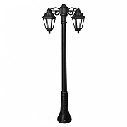 Фонарный столб Fumagalli Anna E22.156.S20.AXF1RDN цвет плафона/подвески Прозрачный, цвет арматуры Черный