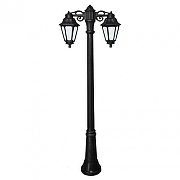 Фонарный столб Fumagalli Anna E22.156.S20.AYF1RDN цвет плафона/подвески Опал, Черный, цвет арматуры Черный