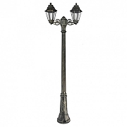 Фонарный столб Fumagalli Anna E22.156.S20.BXF1R цвет плафона/подвески Прозрачный, цвет арматуры Бронза