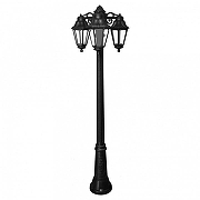 Фонарный столб Fumagalli Anna E22.156.S30.AXF1RDN цвет плафона/подвески Прозрачный, цвет арматуры Черный