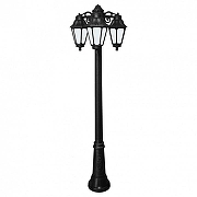 Фонарный столб Fumagalli Anna E22.156.S30.AYF1RDN цвет плафона/подвески Опал, Черный, цвет арматуры Черный