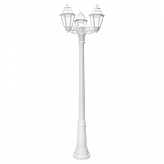 Фонарный столб Fumagalli Anna E22.156.S30.WXF1R цвет плафона/подвески Прозрачный, цвет арматуры Белый