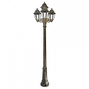 Фонарный столб Fumagalli Anna E22.156.S31.BXF1R цвет плафона/подвески Прозрачный, цвет арматуры Бронза