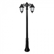 Фонарный столб Fumagalli Anna E22.157.S20.AYF1RDN цвет плафона/подвески Опал, Черный, цвет арматуры Черный