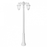 Фонарный столб Fumagalli Anna E22.157.S20.WXF1RDN цвет плафона/подвески Прозрачный, цвет арматуры Белый