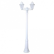 Фонарный столб Fumagalli Anna E22.157.S20.WYF1R цвет плафона/подвески Опал, цвет арматуры Белый