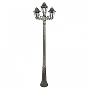 Фонарный столб Fumagalli Anna E22.157.S21.BXF1R цвет плафона/подвески Прозрачный, цвет арматуры Бронза