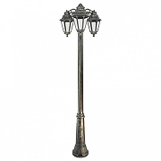 Фонарный столб Fumagalli Anna E22.157.S30.BXF1RDN цвет плафона/подвески Прозрачный, цвет арматуры Бронза